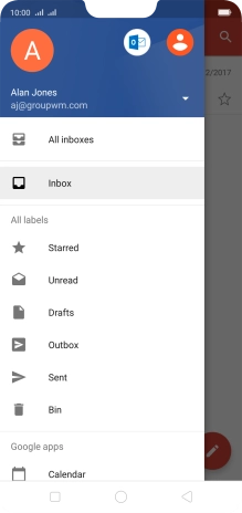 Press the drop down list.