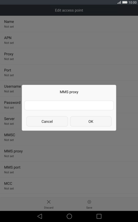 Key in 10.202.002.060 and press OK.