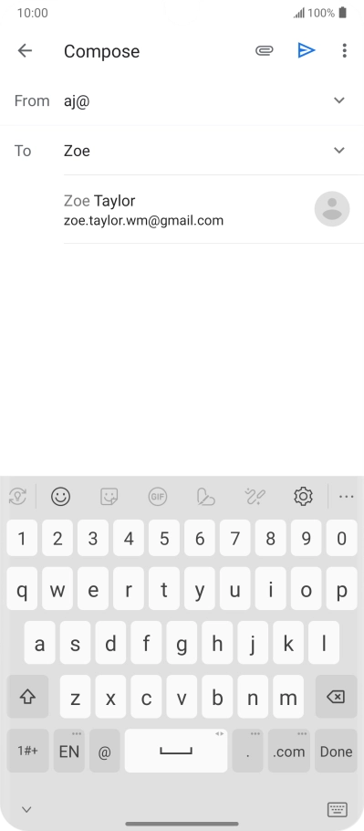 Press the required contact.