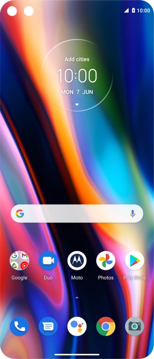 When the battery charging icon is displayed, the battery is charging.