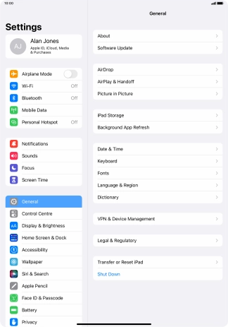 Press Background App Refresh.