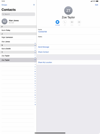 Slide your finger upwards starting from the bottom of the screen to return to the home screen.