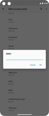 Key in 03 and press OK.
