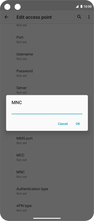 Key in 03 and press OK.