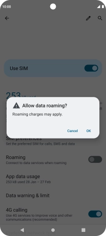 If you turn on the function, press OK.