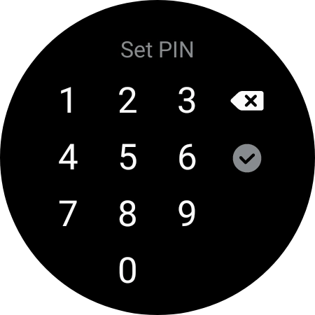 Key in the required PIN and follow the instructions on the screen to create a PIN as lock code.