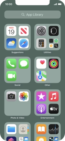 Press the required app.