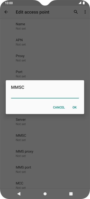 Key in http://pxt.vodafone.net.au/pxtsend and press OK.