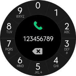 Press the call icon.