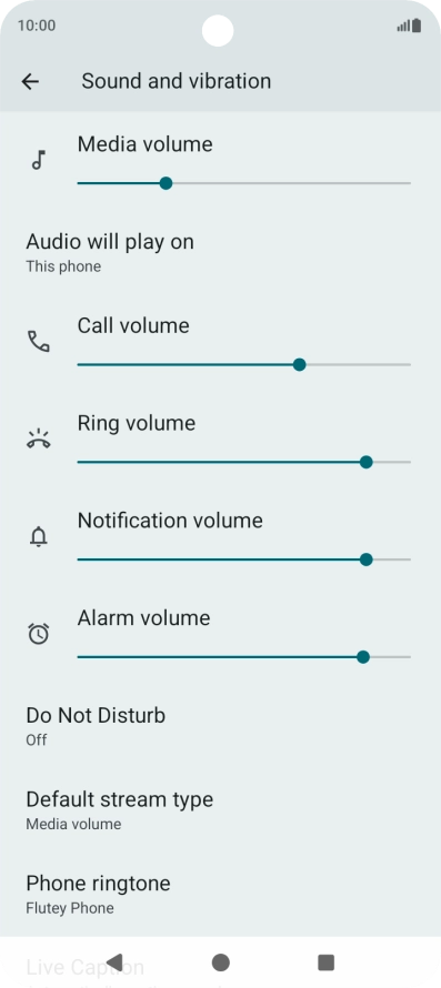 Press Phone ringtone.