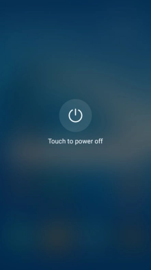 Press Touch to power off.