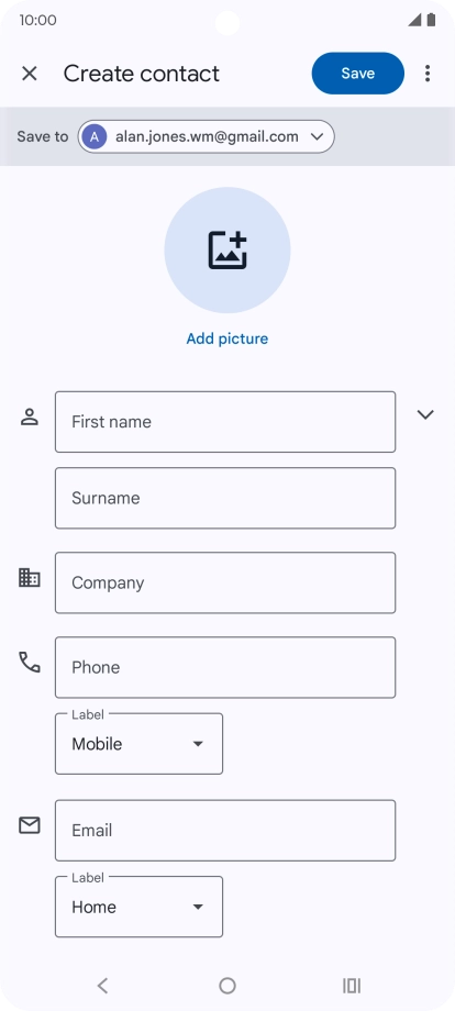Press the drop down list next to 
