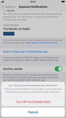 Press Turn off and Delete Data.