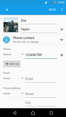 Press the drop down list next to the phone number.