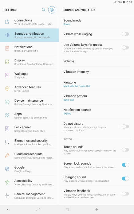 Press the Home key to return to the home screen.