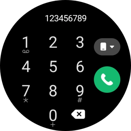 Press the call icon.