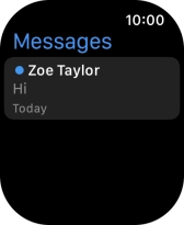 Press the required text message.