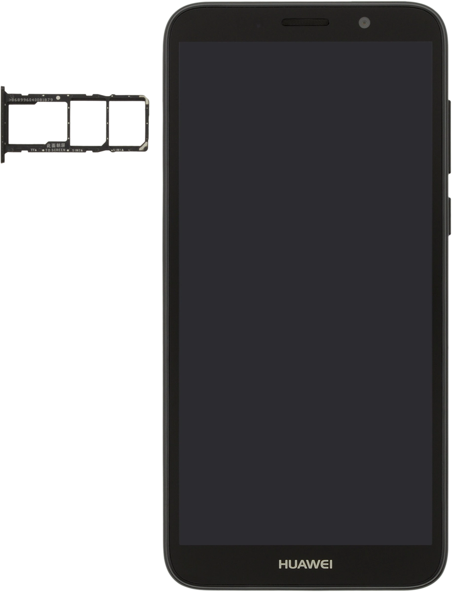 Turn your SIM so the angled corner of the SIM matches the angled corner of the first SIM holder and place your SIM in the SIM holder.