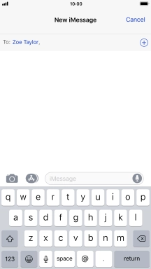 You can also send pictures, video clips, audio files and different effects in your iMessage. Follow the instructions on the screen to send your iMessage with the required content.