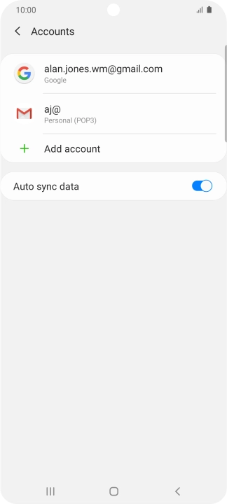 Press the Home key to return to the home screen.