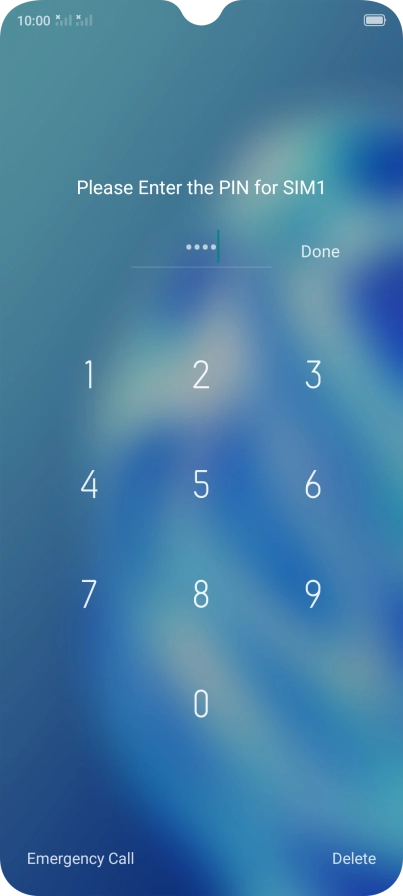 If you're asked to key in your PIN, do so and press Done.