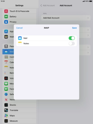 Press Save. Your email account has now been set up. To select more settings for incoming and outgoing server, proceed with the following steps.