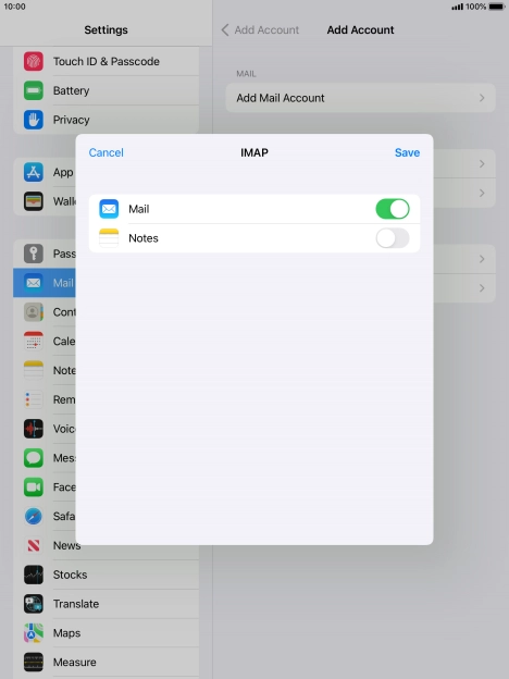 Press Save. Your email account has now been set up. To select more settings for incoming and outgoing server, proceed with the following steps.
