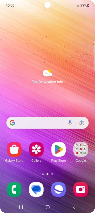 When the battery charging icon is displayed, the battery is charging.