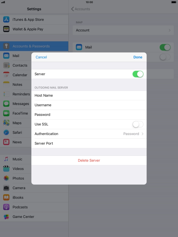 Press Authentication.
