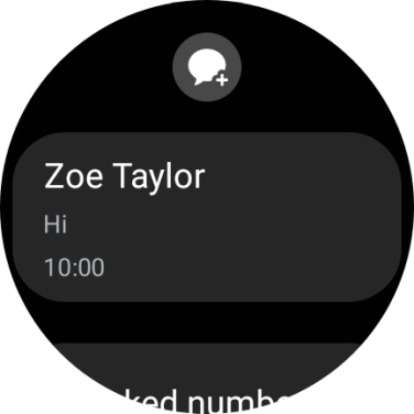 Press the required text message to read it.