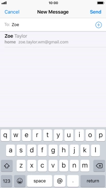 Press the required contact.