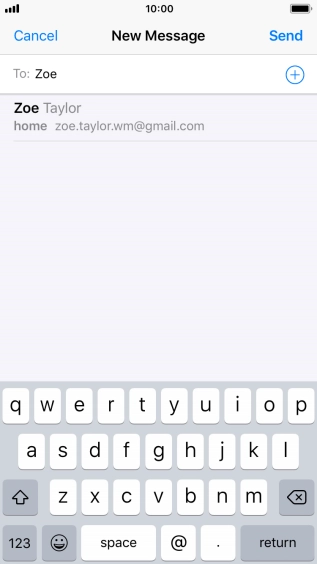 Press the required contact.