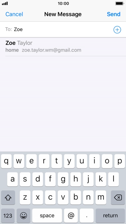 Press the required contact.
