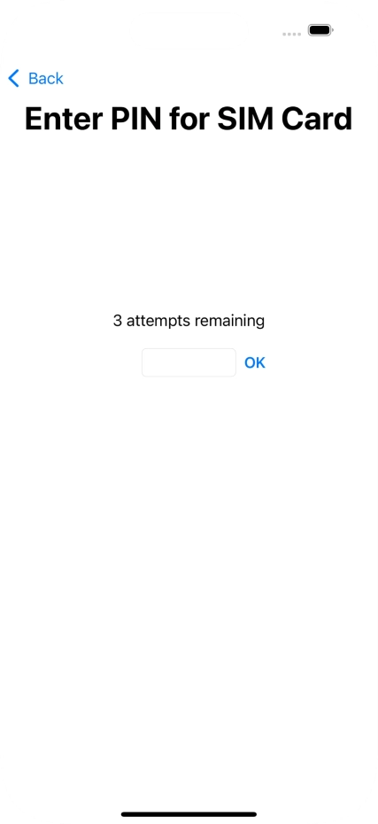 If your SIM is locked, key in your PIN and press OK.