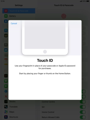 Press follow screen instructions. If you haven't previously selected a lock code, key in a code of your own choice twice.