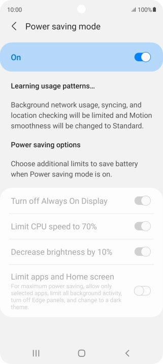 Press the Home key to return to the home screen.