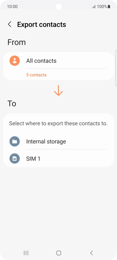 Press the name of the SIM.