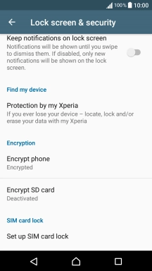 Press Set up SIM card lock.