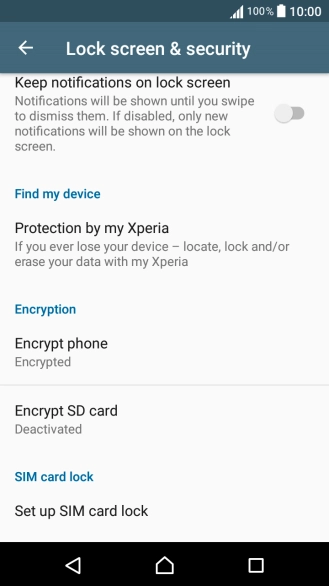 Press Set up SIM card lock.
