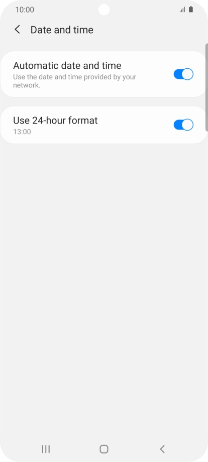 Press the Home key to return to the home screen.