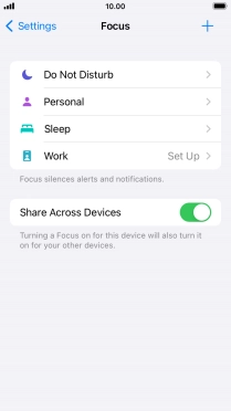 Press Do Not Disturb.