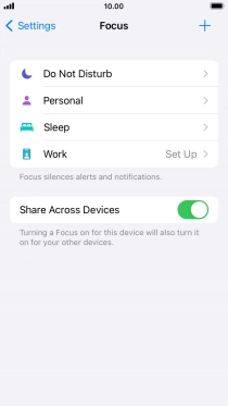 Press Do Not Disturb.