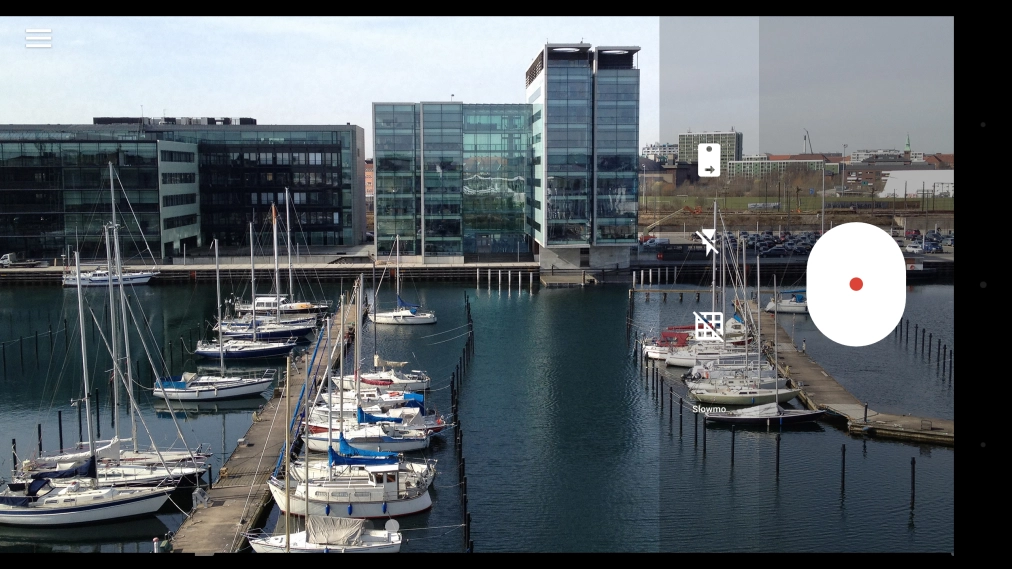 Press the video light icon to turn the function on or off.