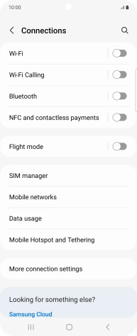 Press Mobile networks.