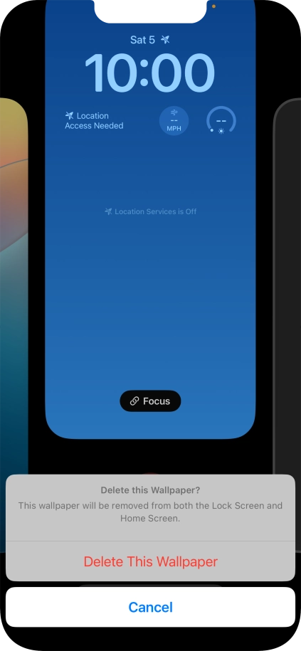 Press Delete This Wallpaper.