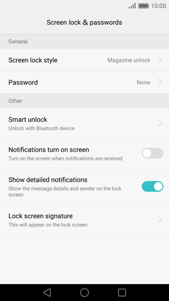Press the Home key to return to the home screen.