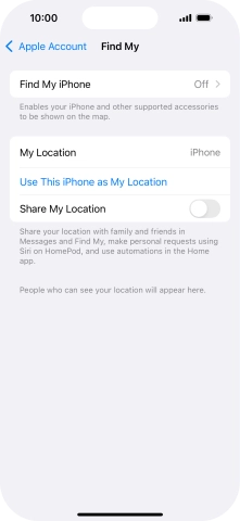 Press Find My iPhone.