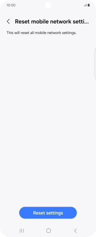 Press Reset settings.
