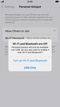 If Wi-Fi is turned off, press Turn on Wi-Fi and Bluetooth.
