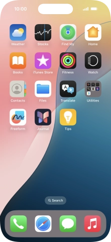 Press and hold anywhere on the home screen.